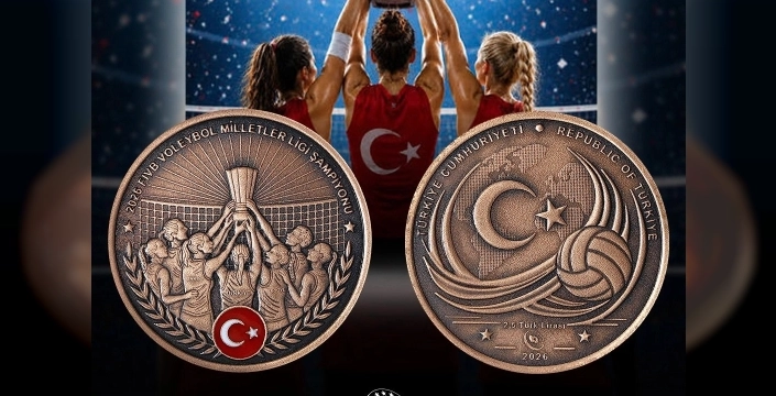 Voleybol şampiyonluğu anısına hatıra para satışta