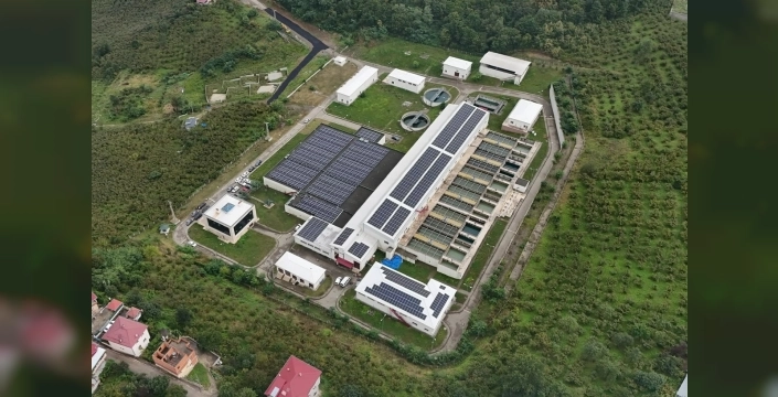 Akoluk arıtma tesisinde güneş enerjisi santrali faaliyete geçti