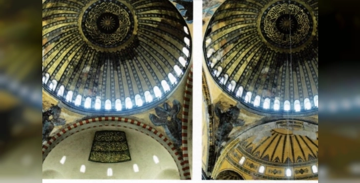 Ayasofya'da doğu yarım kubbe restorasyonu başlıyor