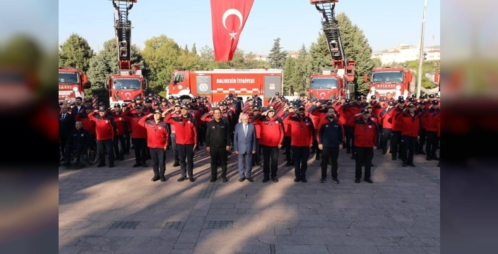 Balıkesir itfaiye araçlarına şehit ve gazi isimleri verildi