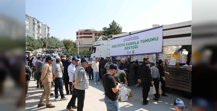 Başkent'te 583 çiftçiye kanola tohumu desteği