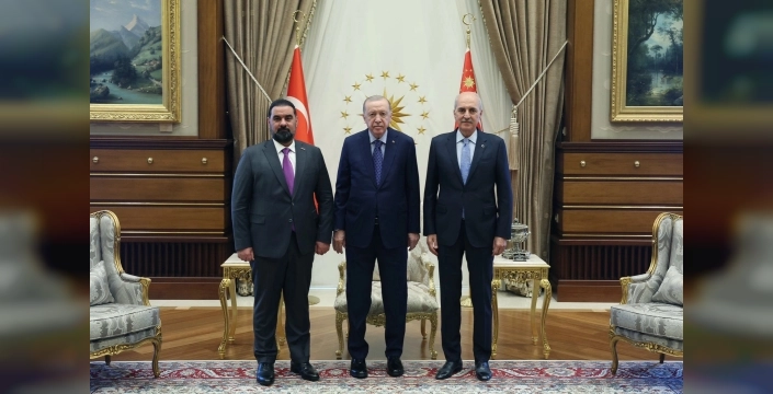 Cumhurbaşkanı Erdoğan, Irak meclis başkanını kabul etti