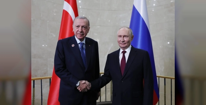 Cumhurbaşkanı Erdoğan, Putin ile Bişkek'te görüştü