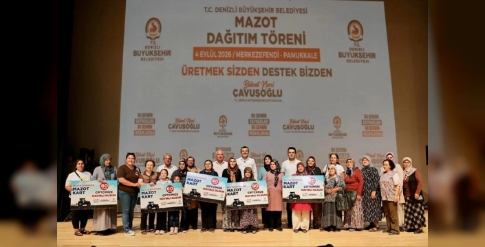 Denizli'de çiftçilere 704 bin litre mazot dağıtıldı