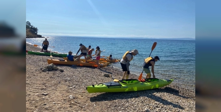 EDOSK, Saros Körfezi'nde deniz kayağı rotaları oluşturuyor
