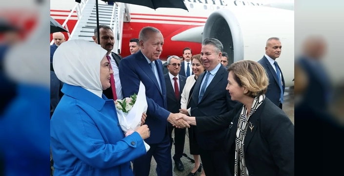 Erdoğan, BM Genel Kurulu için New York'a vardı
