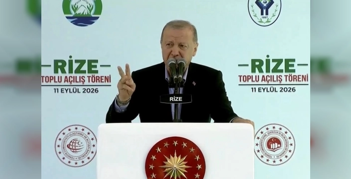 Erdoğan Rize'de 10 milyar liralık yatırımların açılışını yaptı