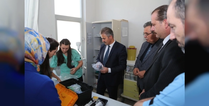 İl sağlık müdürü Palandöken'deki sağlık hizmetlerini inceledi