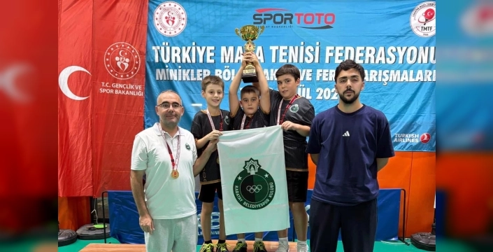 Karatay Belediyespor, masa tenisinde önemli bir zafer kazandı