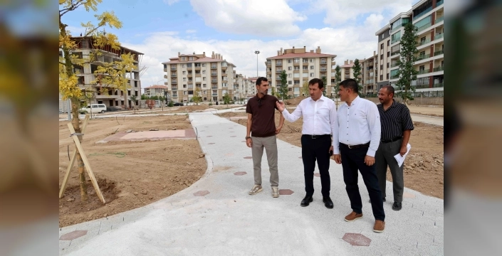 Karatay'da 50 bin metrekarelik yeni park alanı