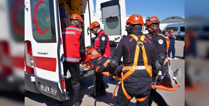 KEÇ-TİM, AFAD merkezinde tatbikat yaptı