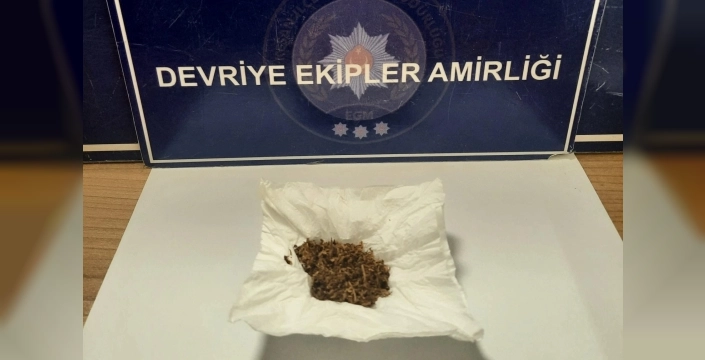 Keşan'da uyuşturucu madde ele geçirilen şüpheli yakalandı