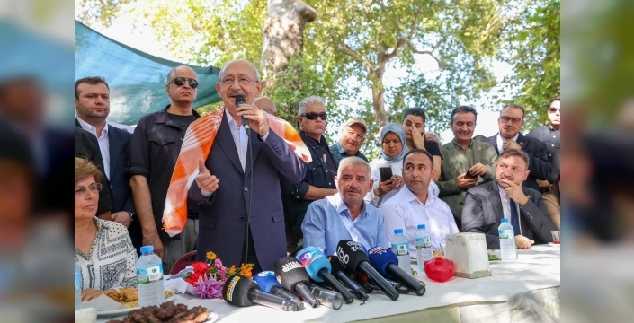 Kılıçdaroğlu, Kaynaklar köyünde köylülerle buluştu