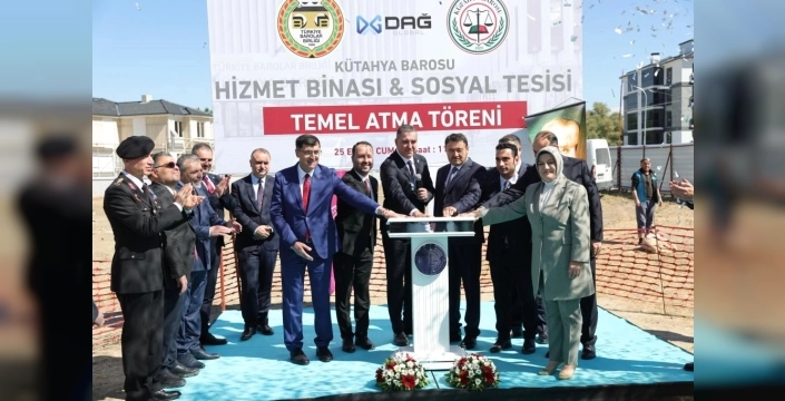 Kütahya Barosu'na yeni hizmet binası temeli atıldı
