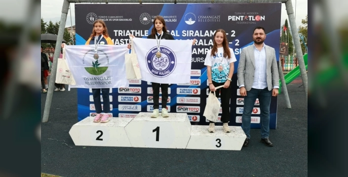 Osmangazili kardeşler triathle şampiyonasında başarı elde etti