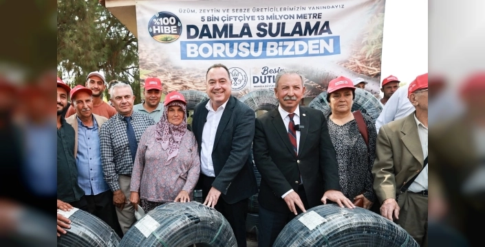 Salihli'de 500 üreticiye damlama sulama desteği
