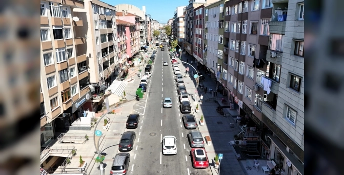 Şehit Numan Dede Caddesi'nde yenileme bitti
