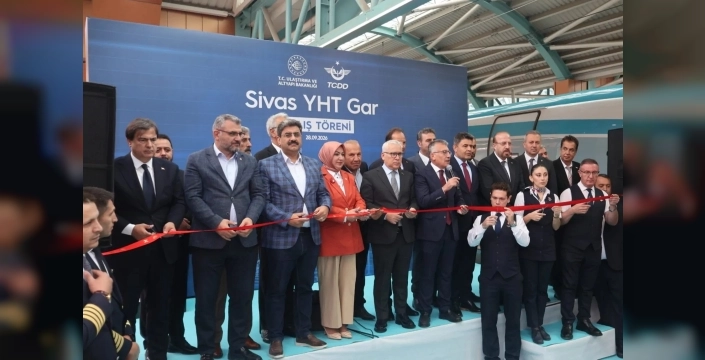 Sivas'ta yeni hızlı tren garı hizmete girdi