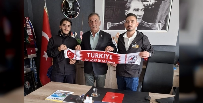 Taraftar grubundan ASKF başkanına ziyaret
