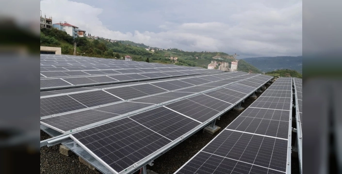 Trabzon'da güneş enerji sistemi devreye alındı