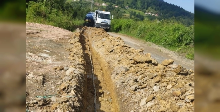 Trabzon'da içme suyu altyapısı güçlendirme çalışmaları devam ediyor
