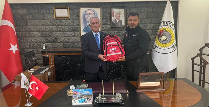 AFAD Müdürü Veysi Kaya’dan Kırköy Belediye Başkanı Yaktı’ya Ziyaret