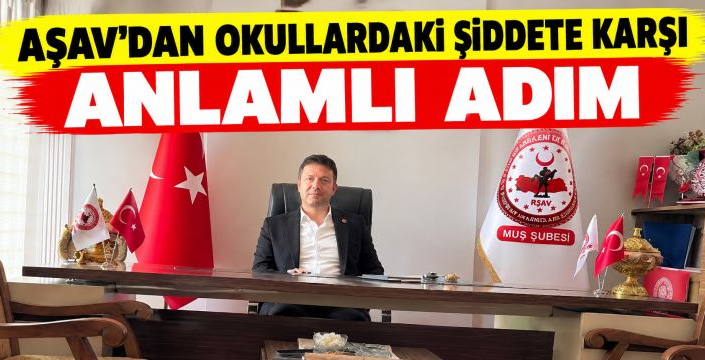 AŞAV'dan Okullardaki Şiddete Karşı Anlamlı Adım