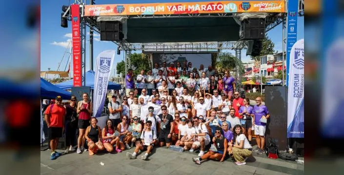 Bodrum yarı maratonu 2500 sporcuyla sona erdi
