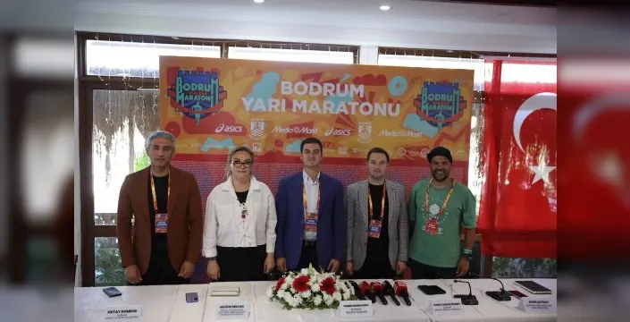 Bodrum yarı maratonu için basın toplantısı yapıldı