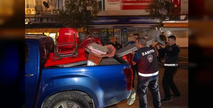 Bornova'da işletmelere kaldırım işgali denetimi