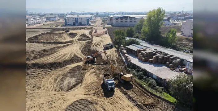 Bursa Büyükşehir, İnegöl'e yeni ulaşım yolu inşa ediyor