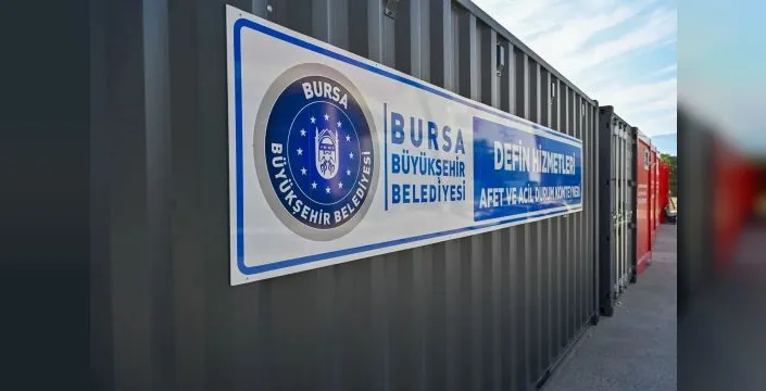 Bursa'da afetlere karşı konteynerli hazırlık