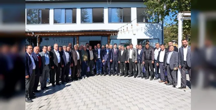 Büyükorhan muhtarları, Başkan Vekili Biba ile bir araya geldi