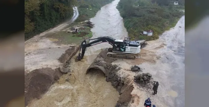 Düzce'de şiddetli yağışlar için hazırlık yapıldı