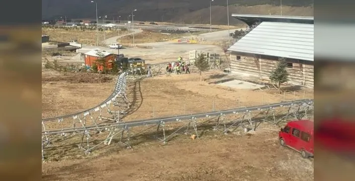 Erciyes'te 1.100 metrelik dağ kızağı tesisi inşa ediliyor