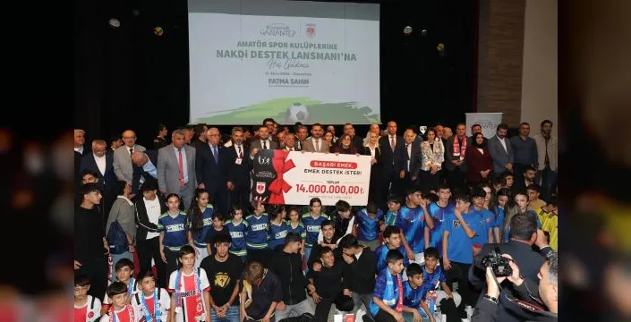 Gaziantep'te amatör spor kulüplerine 14 milyon lira destek sağlandı