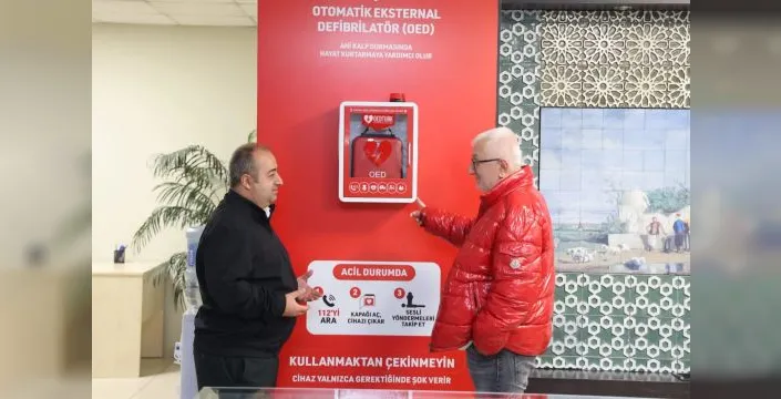 Gebze'de OED cihazları, acil durumlar için yerleştiriliyor