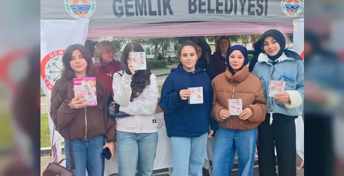 Gemlik'te meme kanseri farkındalık etkinliği düzenlendi