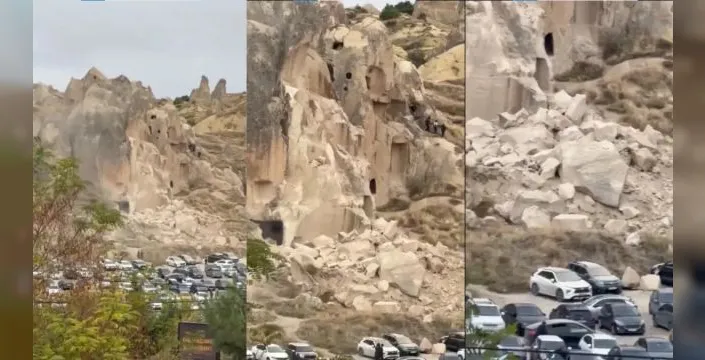 Göreme'de peribacası çöktü: 3 ölü