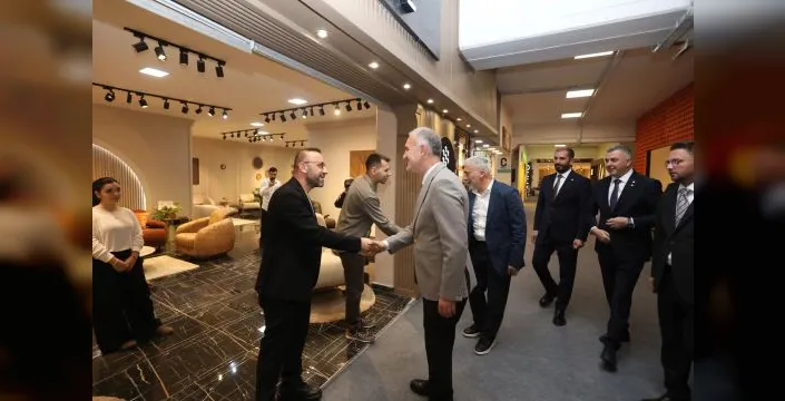 İnegöl başkanları MODEF Expo'yu ziyaret etti