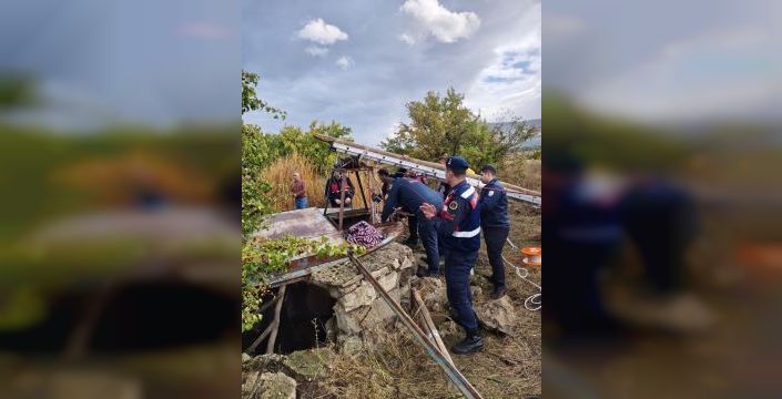 Kale'de kuyuya düşen 21 yaşındaki K.D. kurtarıldı