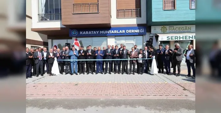 Karatay Muhtarlar Derneği yeni hizmet binasını açtı