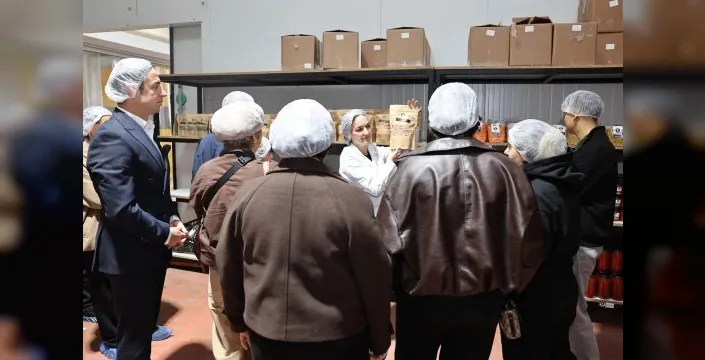 Kardeş okullar, Nilüfer'deki üretim tesislerini inceledi