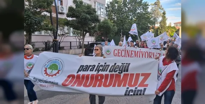 Keşan'da emekliler hayat pahalılığına tepki gösterdi