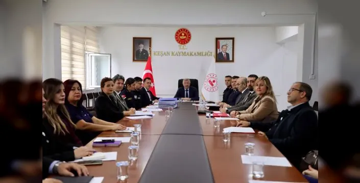 Keşan'da okul güvenliği masaya yatırıldı