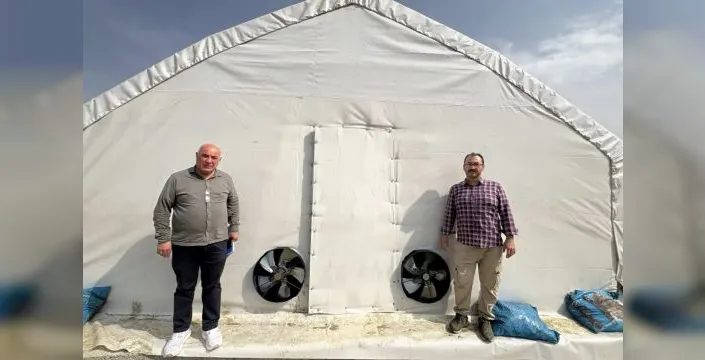 Kocaeli'de mantar üretim çadırı projesi başlatıldı