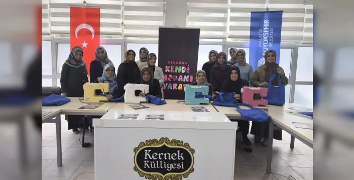 Malatya'da kadınlar için çanta dikim atölyesi düzenlendi
