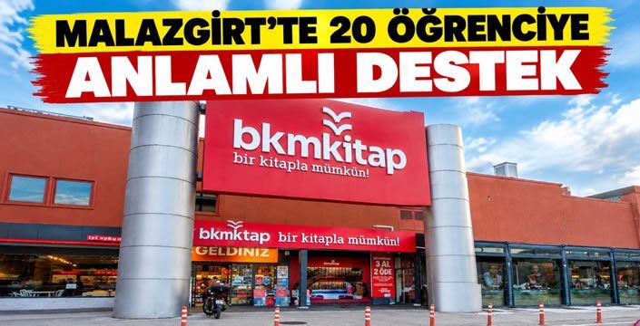 Malazgirt’te 20 Öğrenciye Anlamlı Destek