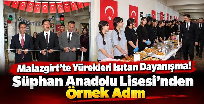 Malazgirt’te Yürekleri Isıtan Dayanışma! Süphan Anadolu Lisesi’nden Örnek Adım