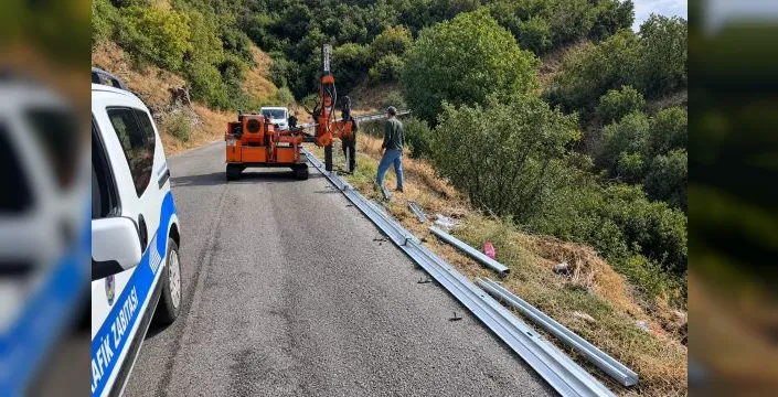 Manisa'da 33 bin metre oto korkuluğu montajı yapılacak